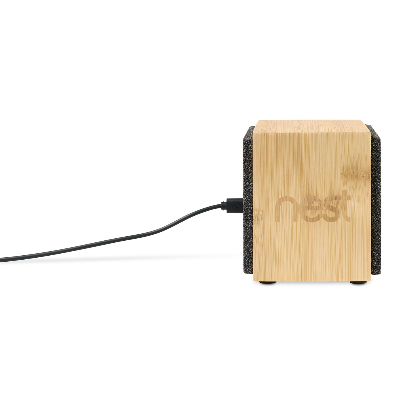 Customized Bamboo Bluetooth Speaker by SwagSway Promotions. Company Swag, Branded Tech Swag, Promotional Products by SwagSway Promotions