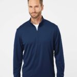 Custom Printed Adidas Pullovers_Navy. Personalized Wearable Swag. Swagsway Promotions