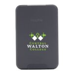 Custom Printed Mophie Wireless Power Bank with logo in Black Color. SwagSway Promotions Tech Swag