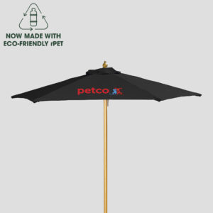 Custom Printed Umbrellas by SwagSway Promotions. 7' Wood Market Umbrella.