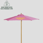Custom Printed Umbrellas by SwagSway Promotions. 7' Wood Market Umbrella.