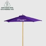 Custom Printed Umbrellas by SwagSway Promotions. 7' Wood Market Umbrella.