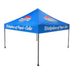 Custom printed 10x10 tent by SwagSway Promotions, featuring durable, weather-resistant design, ideal for outdoor events and brand promotion. Promotional Products Supplier.