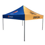 Custom printed 10x10 tent by SwagSway Promotions, featuring durable, weather-resistant design, ideal for outdoor events and brand promotion. Promotional Products Supplier.