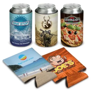 Custom Can Coolers by SwagSway Promotions. Top Promo items Supplier in Canada and the US. Personalized Custom Can Coolers.