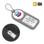 Custom Branded Bluetooth Tracker Luggage Tag by SwagSway Promotions_SwagSway Promotions is the Top Supplier for Promotional Products, Branded Merch, Company Swag in Canada and the US